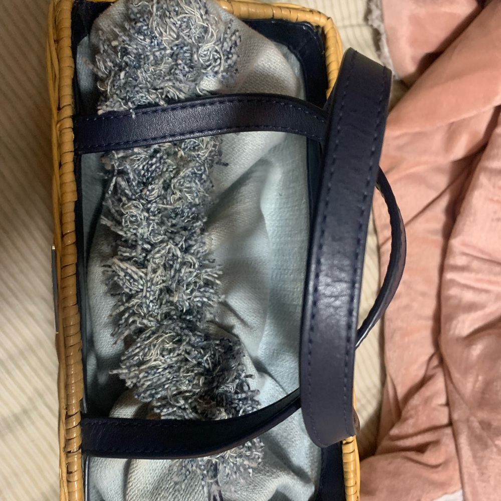 Wicker kate spade bag